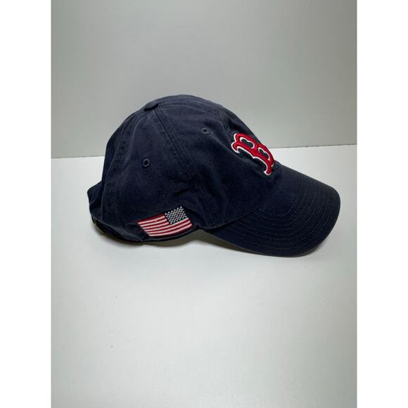 Boston Red Sox 47 Brand MLB lean Up Adjustable Strap back Had Dad Cap - Picture 2 of 8